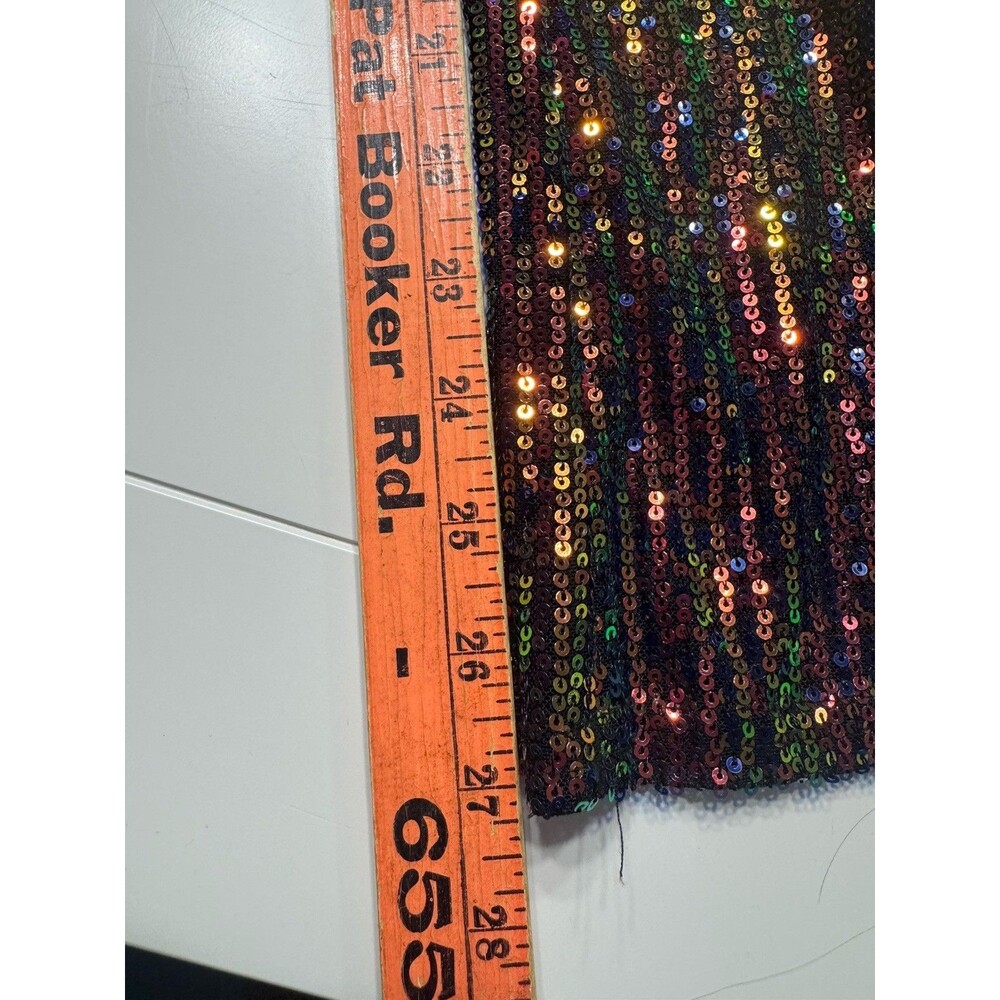 Women’s Blue B Sequin Sheer Palazzo Pants Size Small New With Tags - Rainbow - Picture 4 of 11